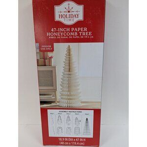 Holiday Time 47-Inch Paper Honeycomb Tree Indoor Decoration
